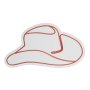 WALLXPERT Dekorativna plastična LED rasveta Cowboy Hat Red - slika 4