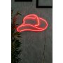 WALLXPERT Dekorativna plastična LED rasveta Cowboy Hat Red - slika 1
