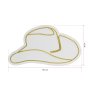 WALLXPERT Dekorativna plastična LED rasveta Cowboy Hat Yellow - slika 2