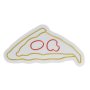 WALLXPERT Dekorativna plastična LED rasveta Pizza Slice Multicolor - slika 4