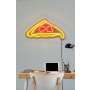 WALLXPERT Dekorativna plastična LED rasveta Pizza Slice Multicolor - slika 1