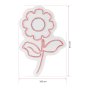 WALLXPERT Dekorativna plastična LED rasveta Sunflower Pink - slika 3
