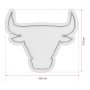 WALLXPERT Dekorativna plastična LED rasveta Bull White - slika 4