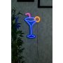 WALLXPERT Dekorativna plastična LED rasveta Cocktail Glass Multicolor - slika 2