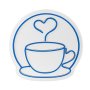 WALLXPERT Dekorativna plastična LED rasveta Coffee Cup Blue - slika 2