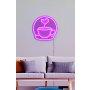 WALLXPERT Dekorativna plastična LED rasveta Coffee Cup Pink - slika 1