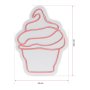 WALLXPERT Dekorativna plastična LED rasveta Cupcake Pink - slika 3