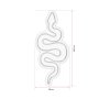 WALLXPERT Dekorativna plastična LED rasveta Snake White - slika 4