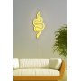 WALLXPERT Dekorativna plastična LED rasveta Snake Yellow - slika 3