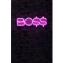 WALLXPERT Dekorativna plastična LED rasveta BOSS Pink - slika 1