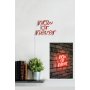 WALLXPERT Dekorativna plastična LED rasveta Now or Never Red - slika 1