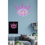 WALLXPERT Dekorativna plastična LED rasveta Evil Eye Pink - slika 3