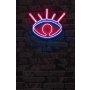 WALLXPERT Dekorativna plastična LED rasveta Evil Eye Pink - slika 1