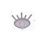 WALLXPERT Dekorativna plastična LED rasveta Evil Eye White - slika 3