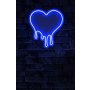WALLXPERT Dekorativna plastična LED rasveta Melting Heart Blue - slika 1