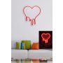 WALLXPERT Dekorativna plastična LED rasveta Melting Heart Red - slika 3