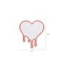 WALLXPERT Dekorativna plastična LED rasveta Melting Heart Red - slika 4