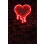 WALLXPERT Dekorativna plastična LED rasveta Melting Heart Red - slika 1