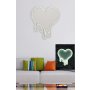 WALLXPERT Dekorativna plastična LED rasveta Melting Heart White - slika 3