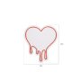 WALLXPERT Dekorativna plastična LED rasveta Melting Heart White - slika 4