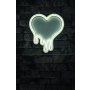 WALLXPERT Dekorativna plastična LED rasveta Melting Heart White - slika 1