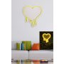 WALLXPERT Dekorativna plastična LED rasveta Melting Heart Yellow - slika 2