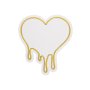 WALLXPERT Dekorativna plastična LED rasveta Melting Heart Yellow - slika 3