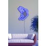 WALLXPERT Dekorativna plastična LED rasveta Fish Blue - slika 3