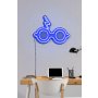 WALLXPERT Dekorativna plastična LED rasveta Glasses And Scar Blue - slika 3