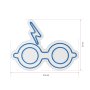 WALLXPERT Dekorativna plastična LED rasveta Glasses And Scar Blue - slika 4