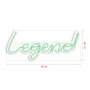 WALLXPERT Dekorativna plastična LED rasveta Legend Green - slika 2
