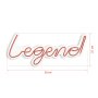 WALLXPERT Dekorativna plastična LED rasveta Legend Red - slika 3