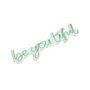 WALLXPERT Dekorativna plastična LED rasveta Be you tiful Green - slika 2