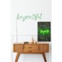 WALLXPERT Dekorativna plastična LED rasveta Be you tiful Green - slika 3