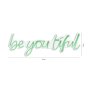 WALLXPERT Dekorativna plastična LED rasveta Be you tiful Green - slika 4