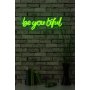 WALLXPERT Dekorativna plastična LED rasveta Be you tiful Green - slika 1