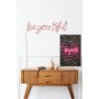 WALLXPERT Dekorativna plastična LED rasveta Be you tiful Pink - slika 3