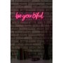 WALLXPERT Dekorativna plastična LED rasveta Be you tiful Pink - slika 1