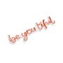 WALLXPERT Dekorativna plastična LED rasveta Be you tiful Red - slika 2