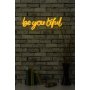WALLXPERT Dekorativna plastična LED rasveta Be you tiful Yellow - slika 1