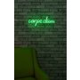 WALLXPERT Dekorativna plastična LED rasveta Carpe Diem Green - slika 1