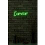 WALLXPERT Dekorativna plastična LED rasveta L'amour Green - slika 1