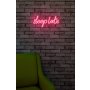 WALLXPERT Dekorativna plastična LED rasveta Sleep Late Pink - slika 1