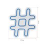 WALLXPERT Dekorativna plastična LED rasveta Hashtag Blue - slika 2