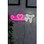 WALLXPERT Dekorativna plastična LED rasveta Love Trip Plane Multicolor - slika 1