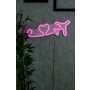 WALLXPERT Dekorativna plastična LED rasveta Love Trip Plane Pink - slika 1