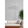 WALLXPERT Dekorativna plastična LED rasveta Love Trip Plane White - slika 2