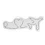 WALLXPERT Dekorativna plastična LED rasveta Love Trip Plane White - slika 3