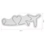 WALLXPERT Dekorativna plastična LED rasveta Love Trip Plane White - slika 4
