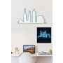 WALLXPERT Dekorativna plastična LED rasveta City Skyline Blue - slika 3